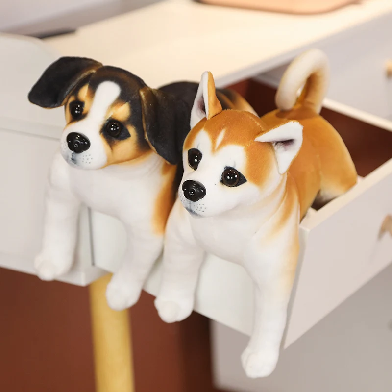 Niedliche Rottweiler, Husky, Dalmatiner, Akita Stoff Hunde Plüschtiere (ca. 25cm)