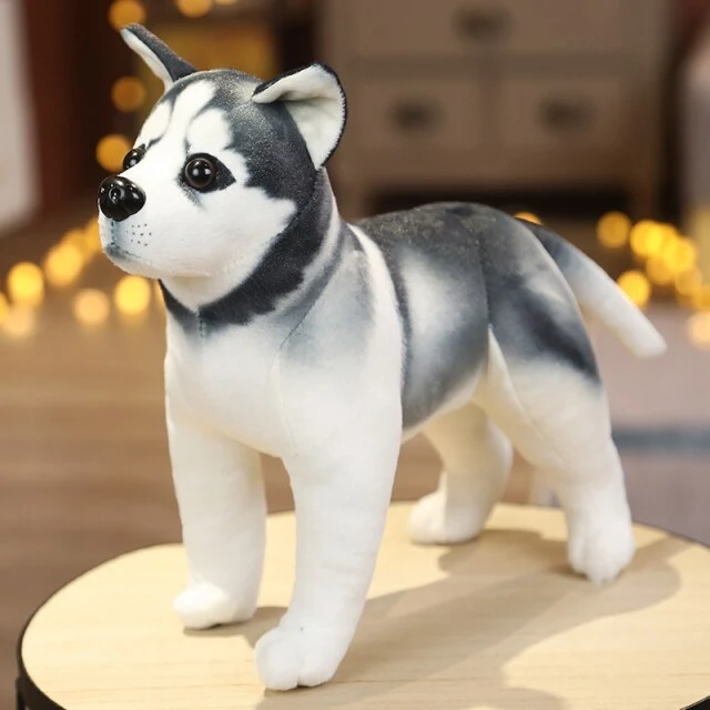 Niedliche Rottweiler, Husky, Dalmatiner, Akita Stoff Hunde Plüschtiere (ca. 25cm)