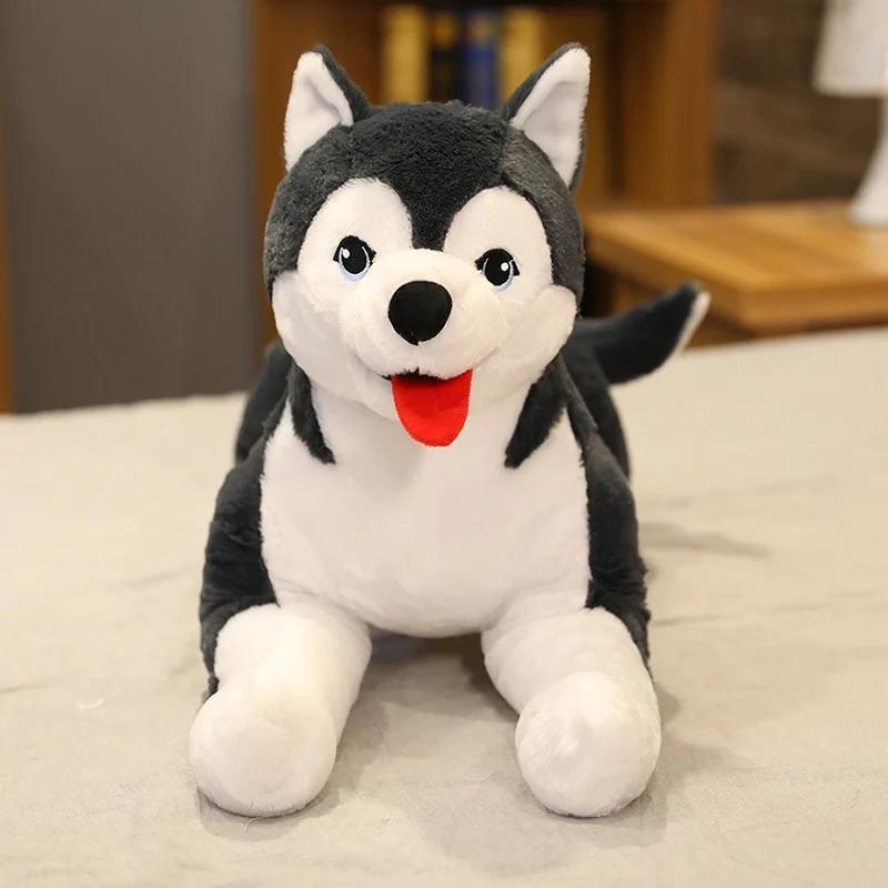 Lebensgroßer Husky Welpe Stofftier (ca. 70cm)