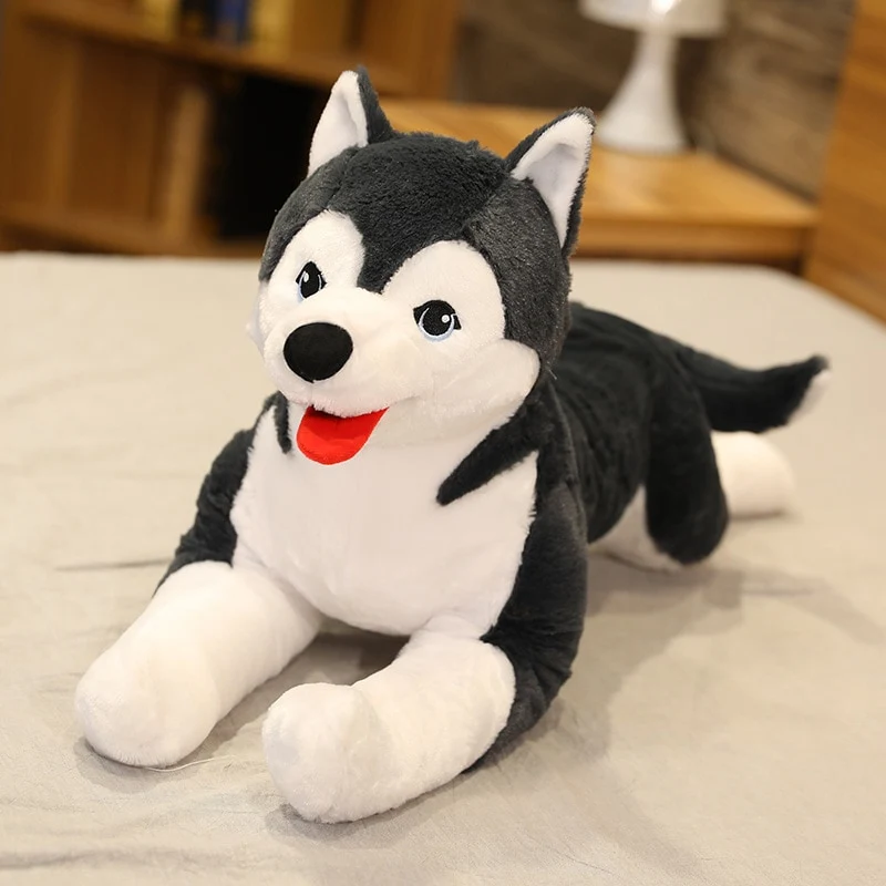 Lebensgroßer Husky Welpe Stofftier (ca. 70cm)