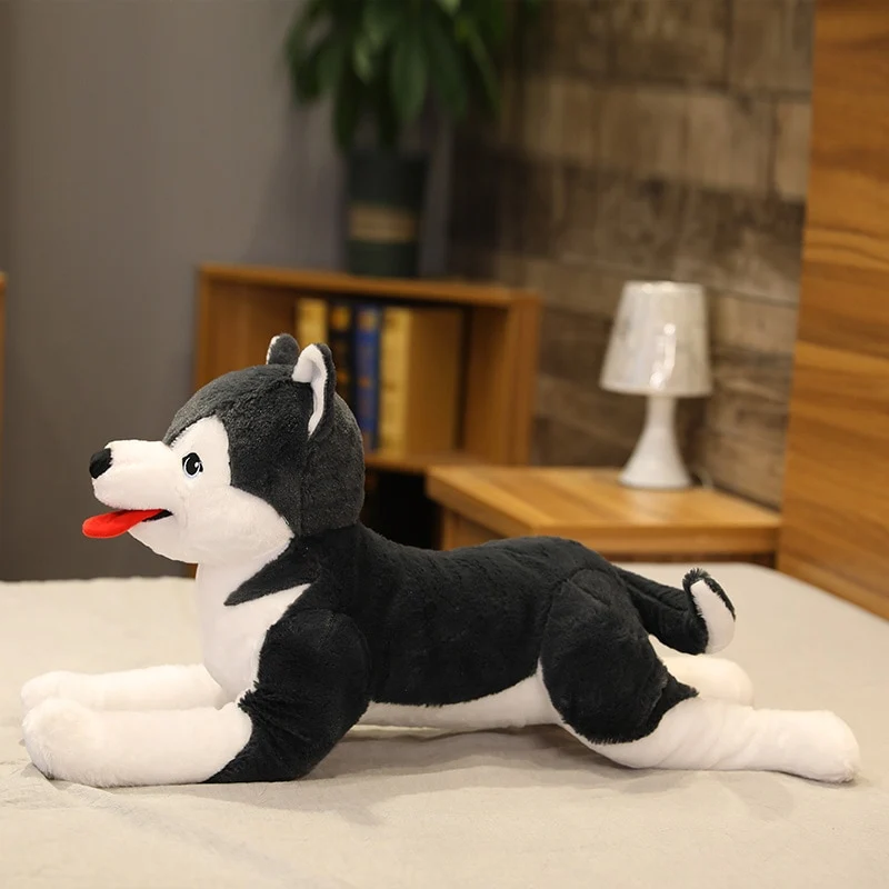 Lebensgroßer Husky Welpe Stofftier (ca. 70cm)