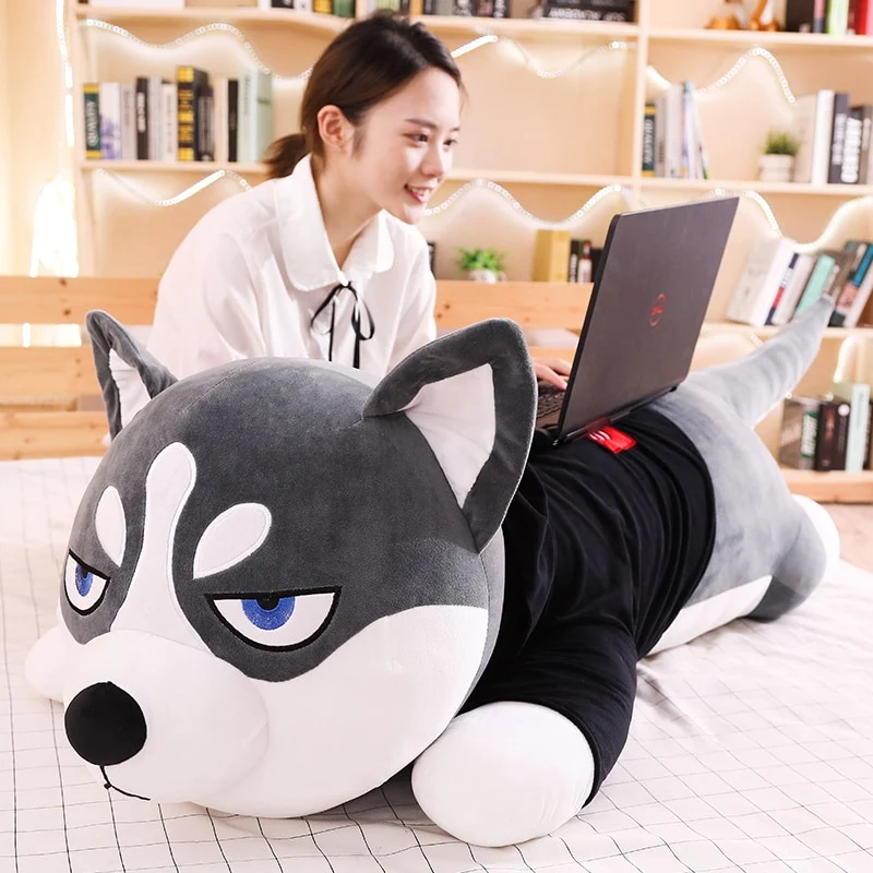 Lustige Husky Stofftiere im Großformat (80cm - 100cm)