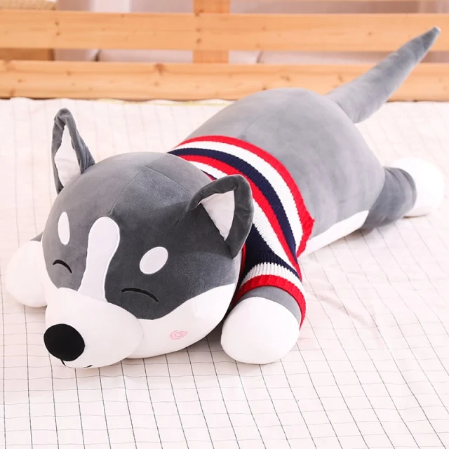 Lustige Husky Stofftiere im Großformat (80cm - 100cm)
