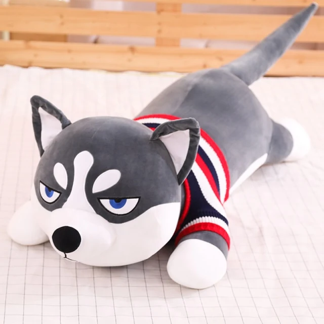 Lustige Husky Stofftiere im Großformat (80cm - 100cm)