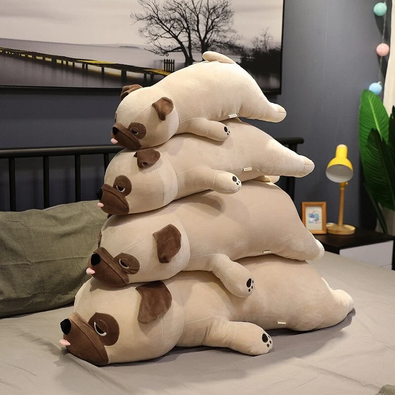 XXL Kawaii Plüsch Mops Hund Stofftier