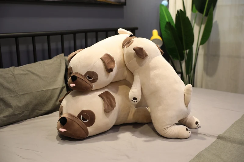 XXL Kawaii Plüsch Mops Hund Stofftier
