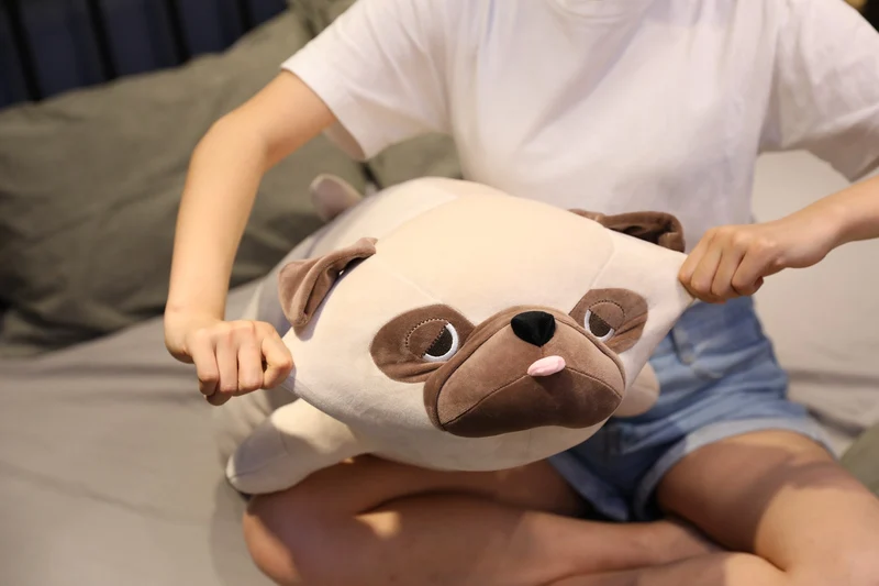 XXL Kawaii Plüsch Mops Hund Stofftier