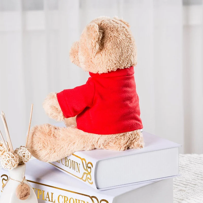 Süßer Teddybär mit I Love You Aufdruck (ca. 28cm)
