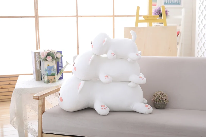Liegende Kawaii Plüsch Katze Stofftier