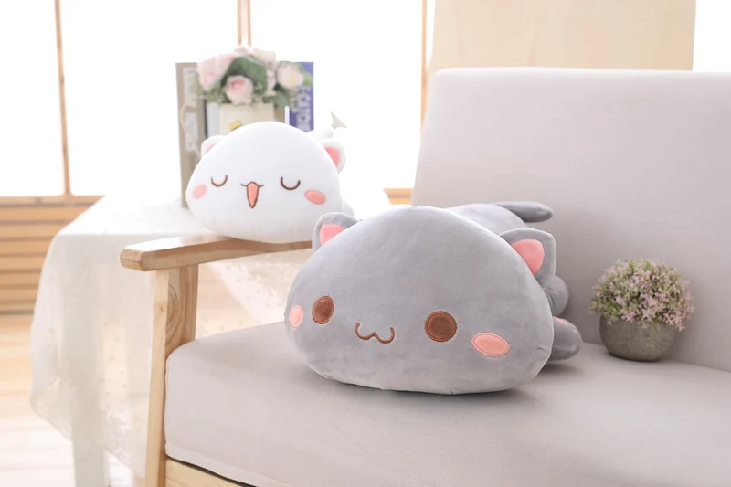 Liegende Kawaii Plüsch Katze Stofftier