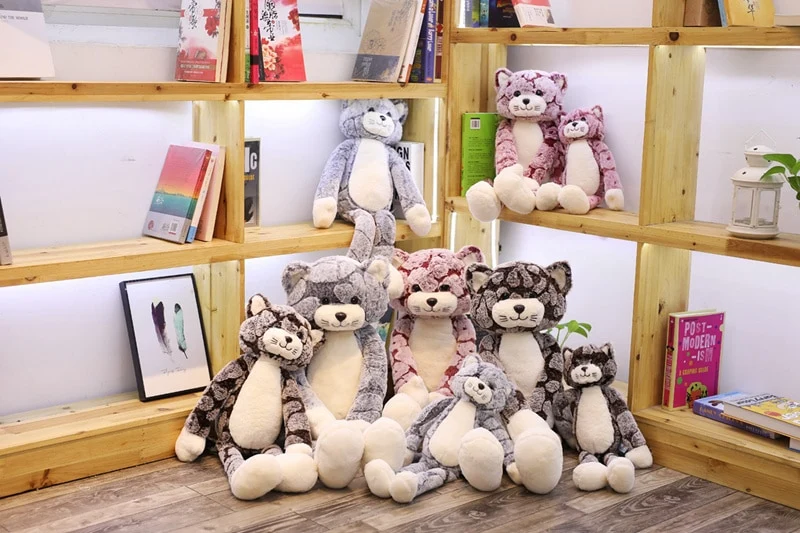 Kawaii Plüsch Katzen Stofftiere (50cm - 90cm)