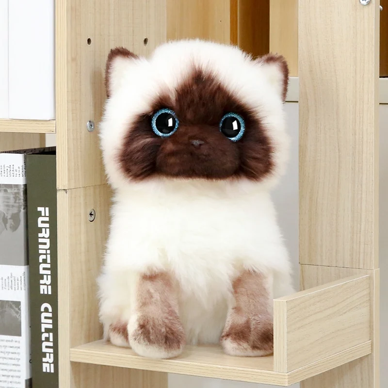 Siamesische Katze Stofftier - Süßes Kätzchen Kuscheltiere
