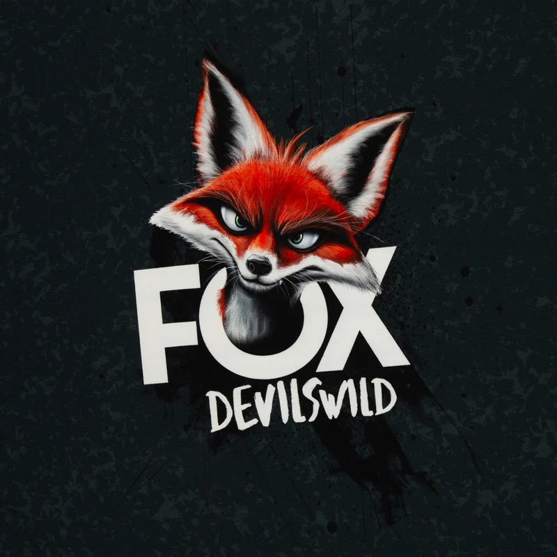 Panel French Terry Fox Devils Wild by Thorsten Berger
