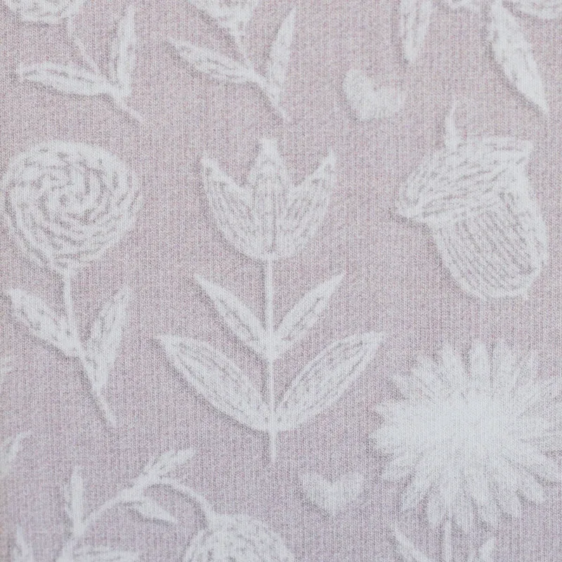 French Terry Embroidery Flowers by Christiane Zielinski - 431 rosa