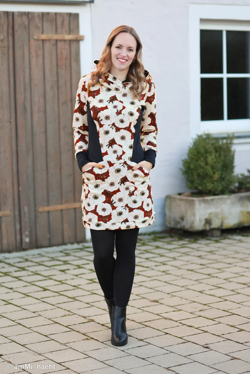 Modal French Terry Annemone by Christiane Zielinski - 339 burgundy