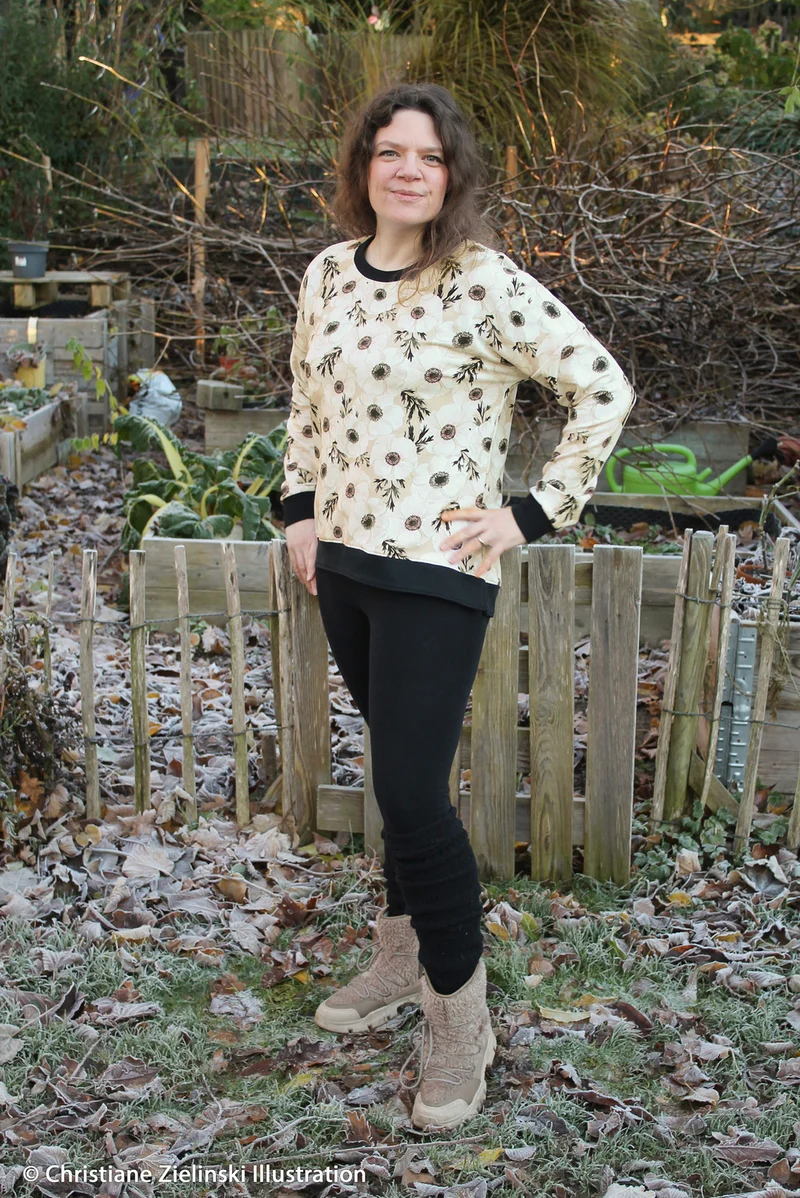 Modal French Terry Annemone by Christiane Zielinski - 671 blush