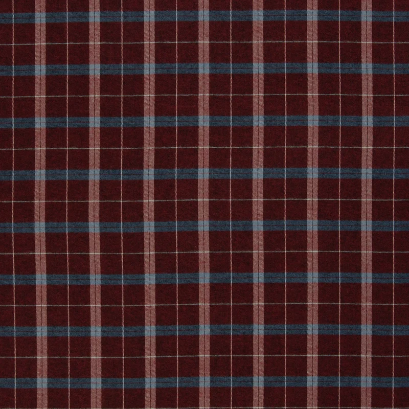 Baumwollflanell Maverick - 339 burgundy