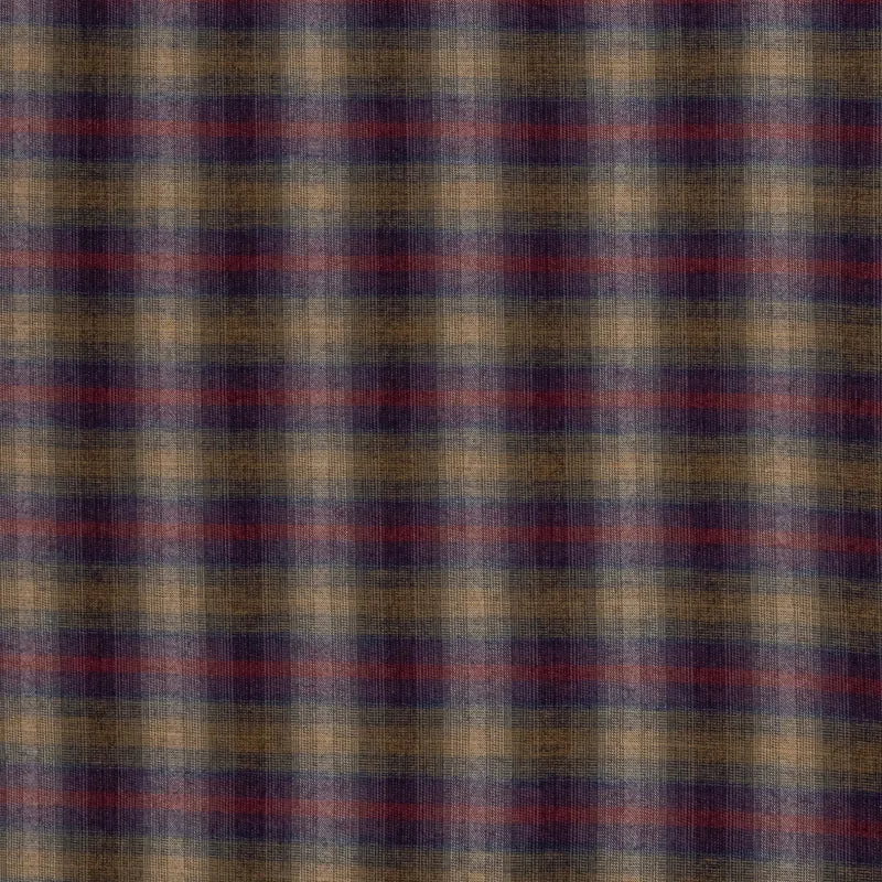 Baumwollflanell Maverick - 638 senf/rot