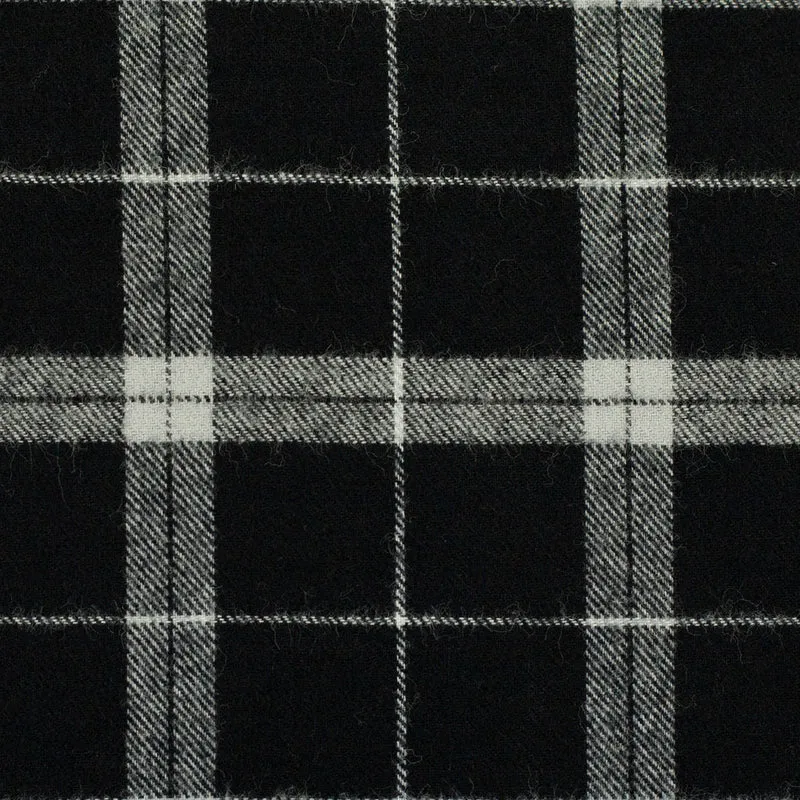 Baumwollflanell Maverick - 299 schwarz