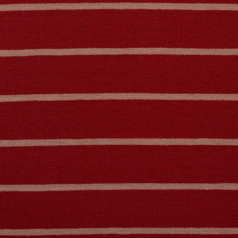 Baumwolljersey Isa Streifen - 338 burgundy