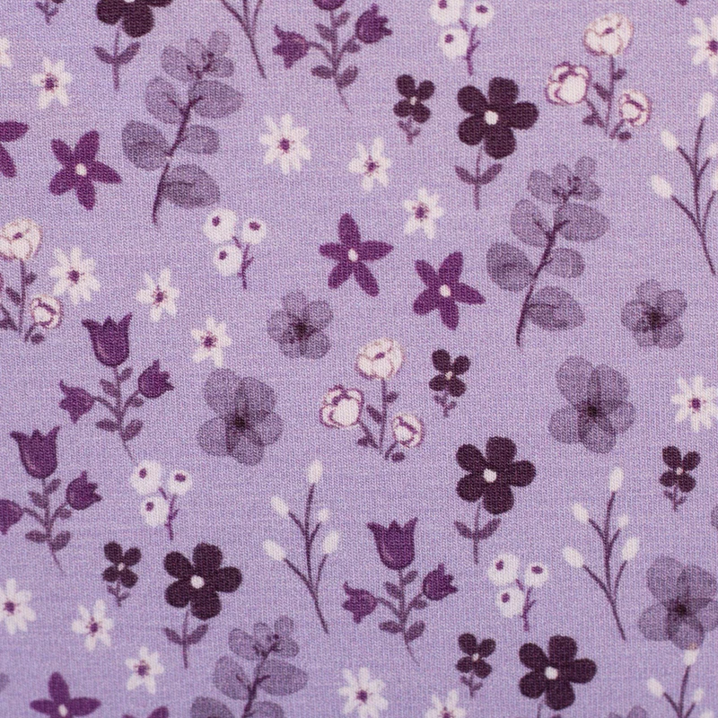 Baumwolljersey Winterbloom by Christiane Zielinski - 641 flieder