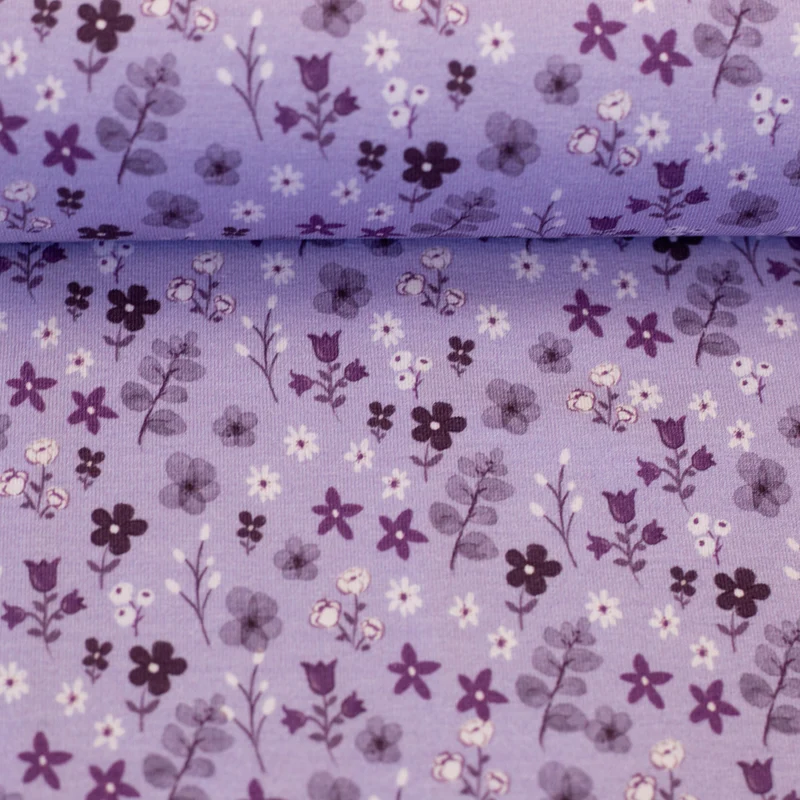 Baumwolljersey Winterbloom by Christiane Zielinski - 641 flieder
