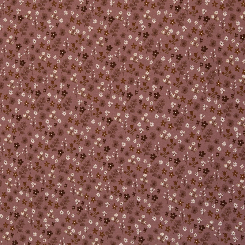 Baumwolljersey Winterbloom by Christiane Zielinski - 435 altrosa