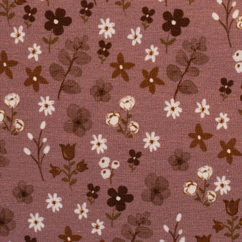 Baumwolljersey Winterbloom by Christiane Zielinski - 435 altrosa
