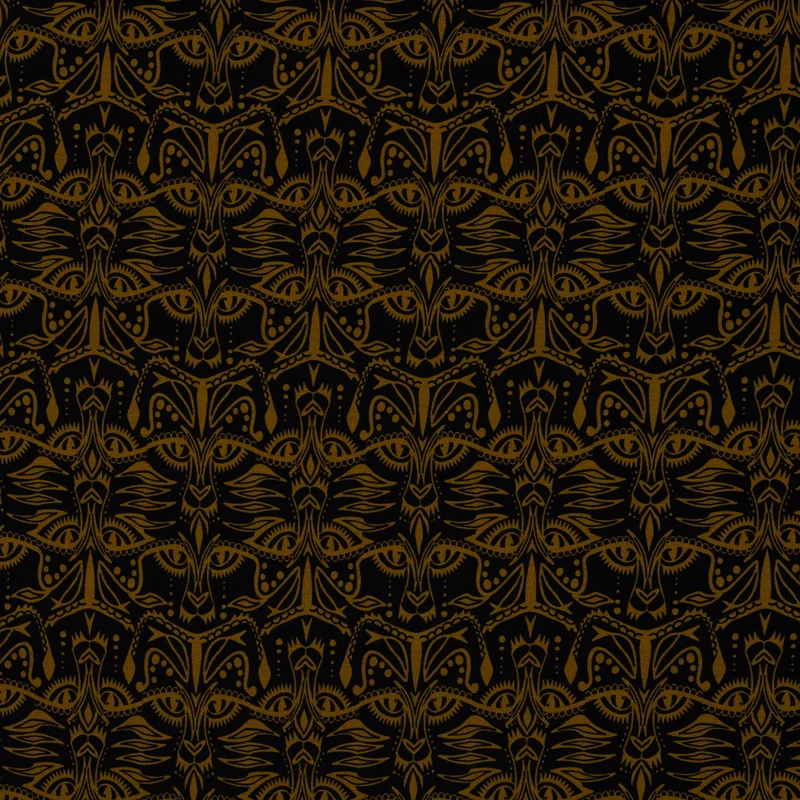 Viskosejersey Tigerelle by Cherry Picking - 299 schwarz