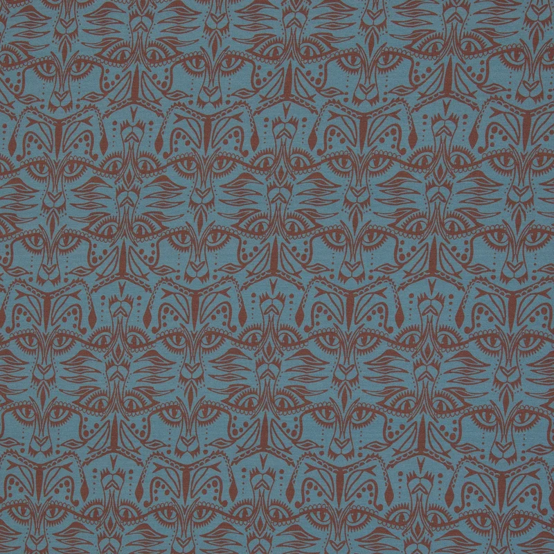 Viskosejersey Tigerelle by Cherry Picking - 252 hellblau