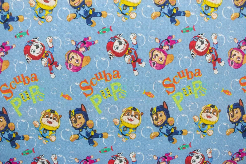 Lizenz Baumwoll Popeline Paw Patrol Puppies