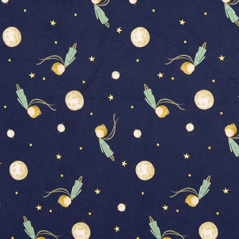 Baumwolljersey Digital Nachthimmel by Little Darling