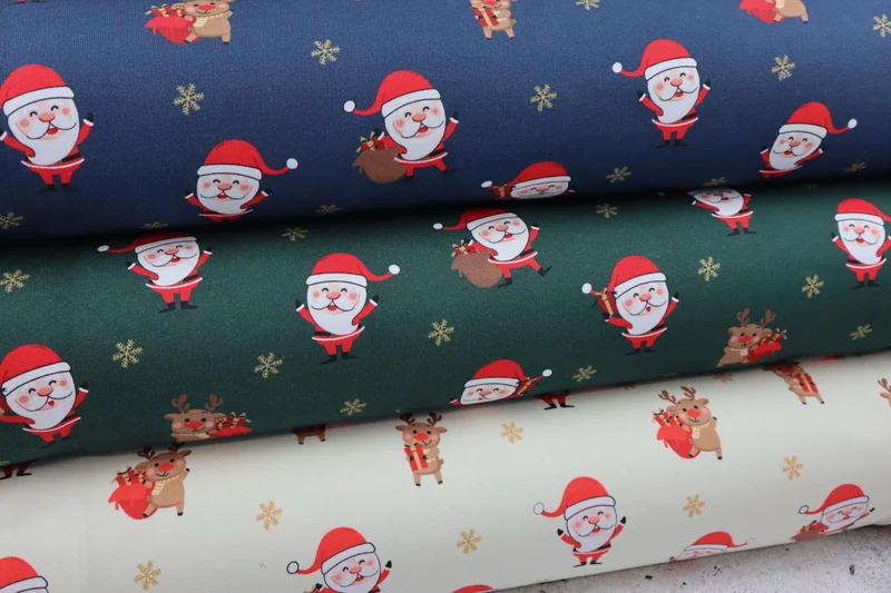 Sweatshirtstoff Sweet Santa
