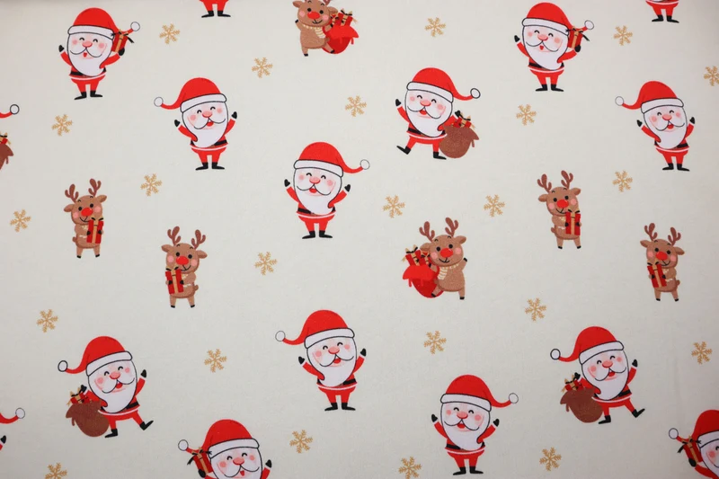 Sweatshirtstoff Sweet Santa
