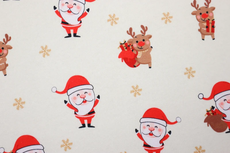 Sweatshirtstoff Sweet Santa