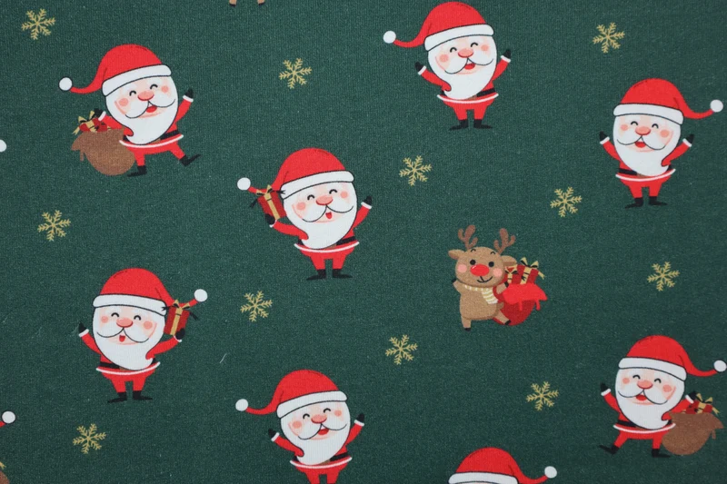 Sweatshirtstoff Sweet Santa