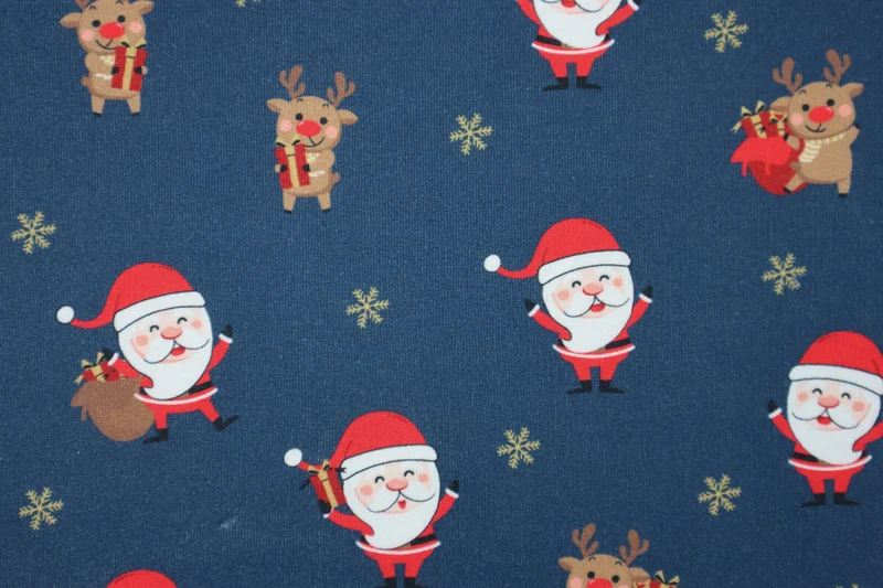 Sweatshirtstoff Sweet Santa