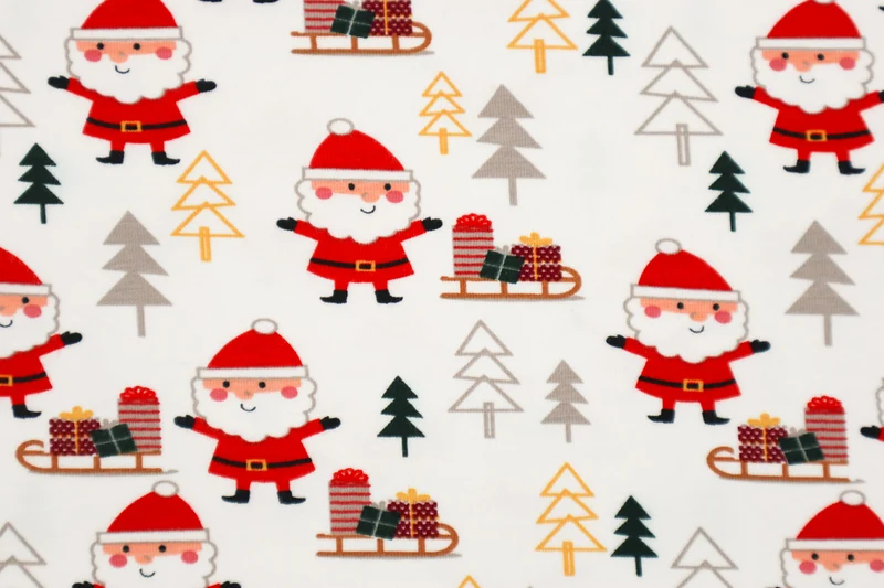 Baumwolljersey Santa Forest