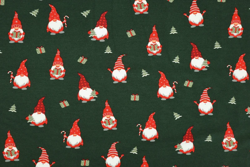 Baumwolljersey Weihnachtswichtel