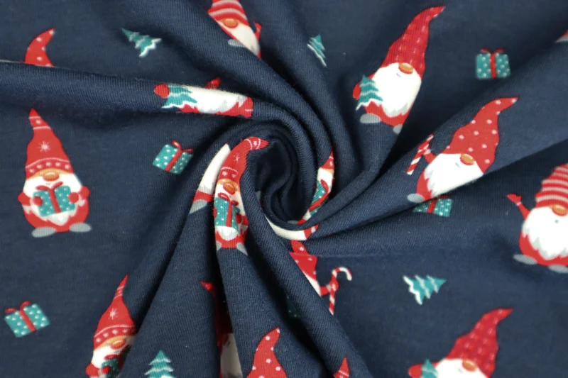 Baumwolljersey Weihnachtswichtel