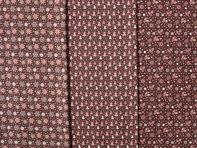 Baumwoll Webware Belle bordeaux