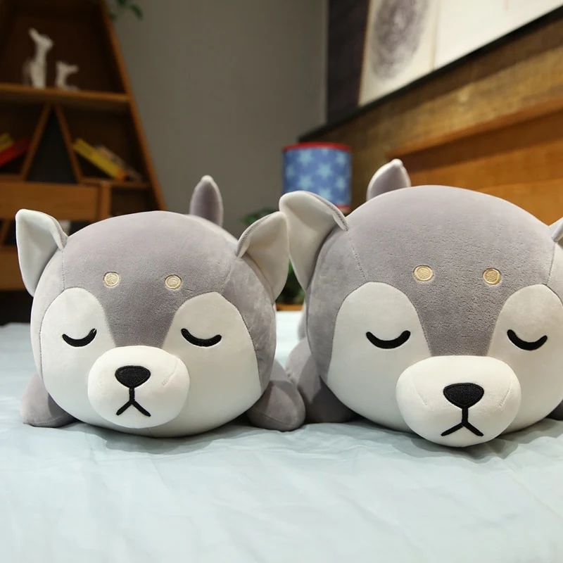 Niedliche Husky Hunde Kuscheltiere