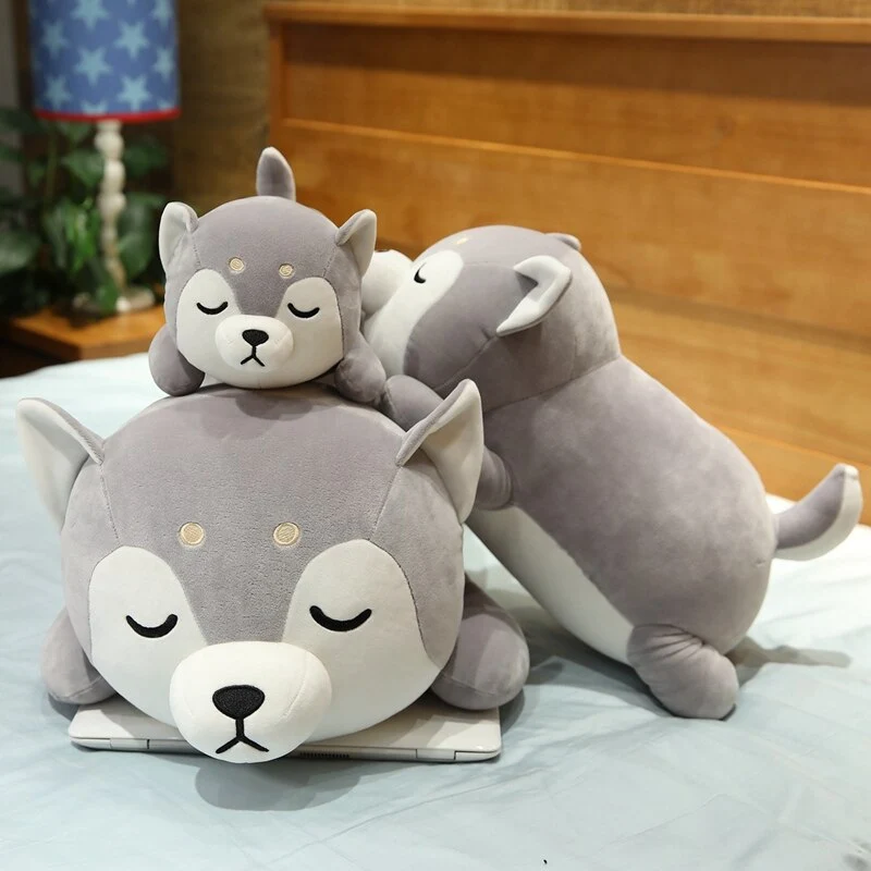 Niedliche Husky Hunde Kuscheltiere