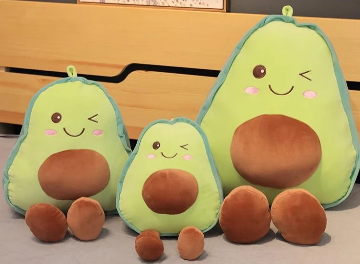 Niedliche Avocado Plüsch Figur