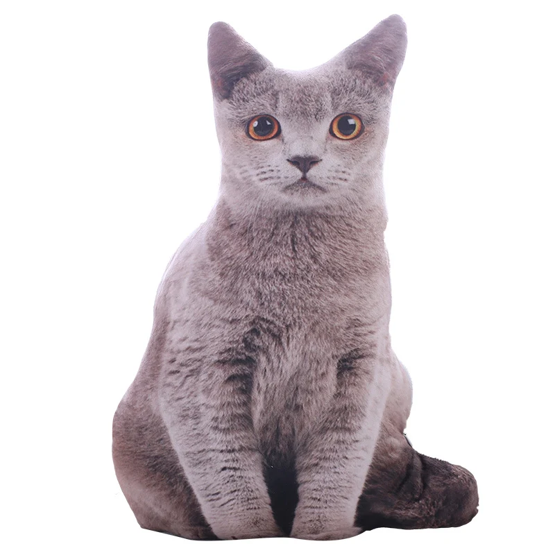 Katzen Kissen Plüschtiere - 3 Motive