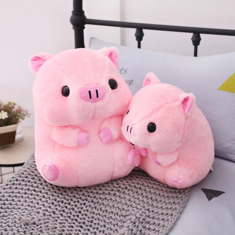 Pinkes Schweinchen Kuscheltier - 40cm