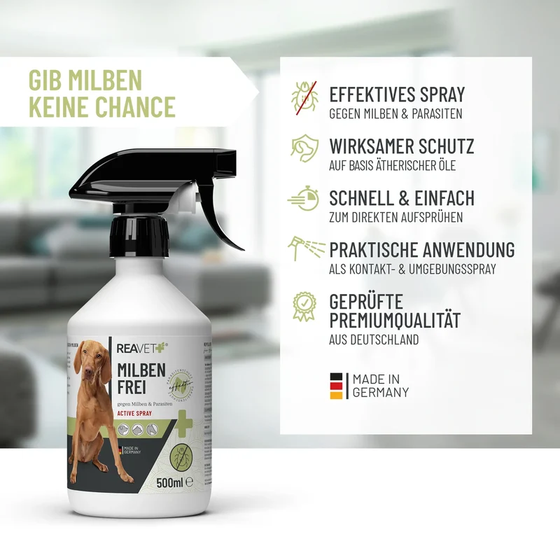 Milben Frei Spray für Haustiere