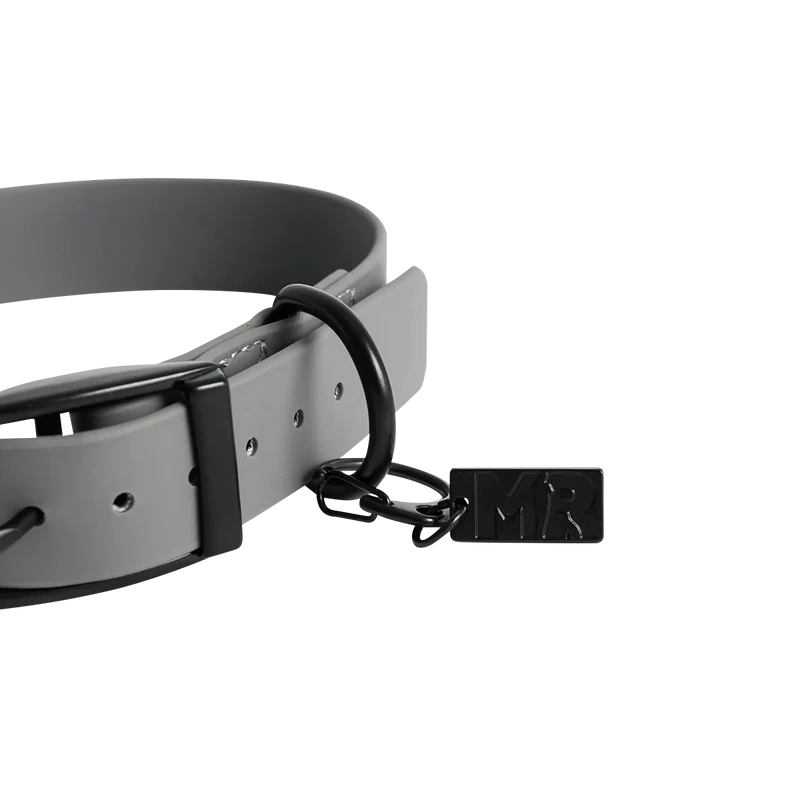 Hundehalsband SoftVinyl Platingrau