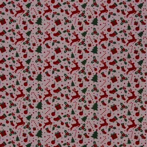 Baumwoll Webware Belle Rentiere vintage rosa
