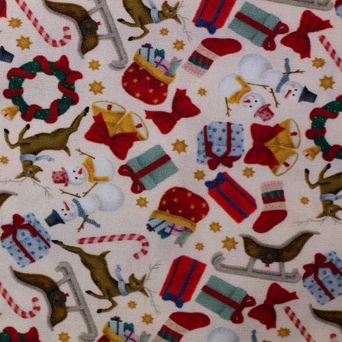 Baumwoll Webware Holly Jolly